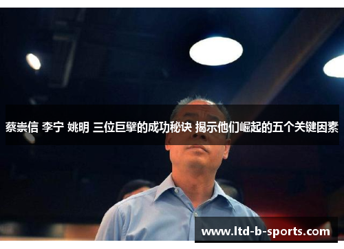 蔡崇信 李宁 姚明 三位巨擘的成功秘诀 揭示他们崛起的五个关键因素 蔡崇信 李宁 姚明 三位巨擘的成功秘诀 揭示他们崛起的五个关键因素