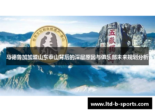 马德鲁加加盟山东泰山背后的深层原因与俱乐部未来规划分析